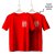 Branded Red Crew Neck T Shirt With Personalized Logo Design Manufacturers, Suppliers in Bhavnagar