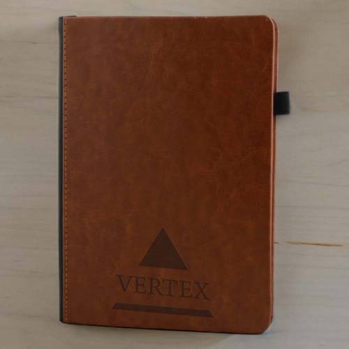 Corporate Branding A5 Notebook Diary in Vintage Brown PU Leather Manufacturers, Suppliers, Exporters in Infocity