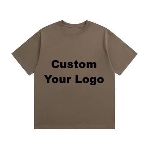Custom Logo Minimalist Cotton T-Shirt With Relaxed Boxy Fit Manufacturers, Suppliers, Exporters in Mysore