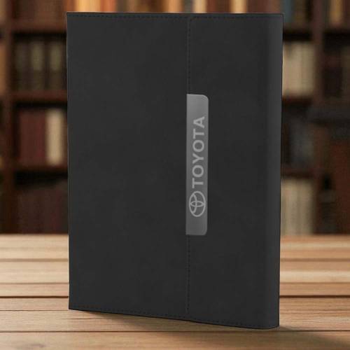 Customized Black PU Leather A5 Notebook with Magnetic Metal Clip Closure Manufacturers, Suppliers, Exporters in Mysore