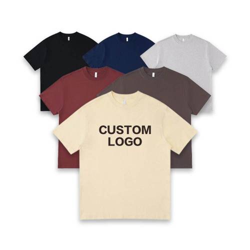 Customized Crew Neck T-Shirt With Dropped Shoulder Design Manufacturers, Suppliers, Exporters in Mysore