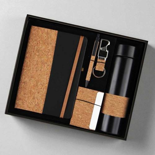 Luxury Eco-Friendly Executive Gift Set in Natural Cork Brown Theme Manufacturers, Suppliers, Exporters in Goa