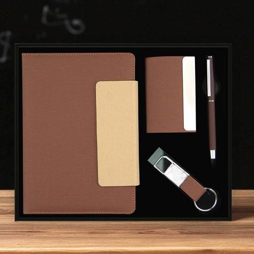 Luxury Executive Corporate Gift Box in Brown Gold and Silver Finish Manufacturers, Suppliers, Exporters in Dwarka