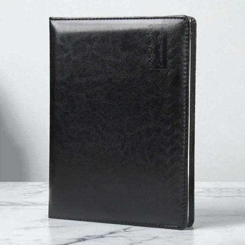 Luxury PU Leather Notebook in Deep Onyx Semi Gloss Style Manufacturers, Suppliers, Exporters in Manesar