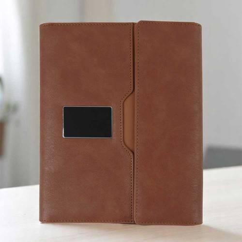 Luxury Tan Corporate Organizer Notebook with Hidden Tech Design Manufacturers, Suppliers, Exporters in Mysore