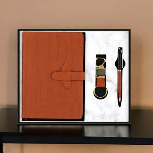 Premium Contemporary Corporate Gifting Set with Strap Notebook Manufacturers, Suppliers, Exporters in Raipur