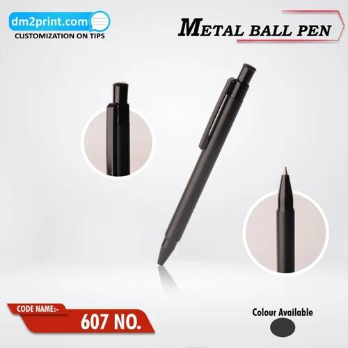 Premium Matte Black Metal Ball Pen For Corporate Gifting Manufacturers, Suppliers, Exporters in Vapi