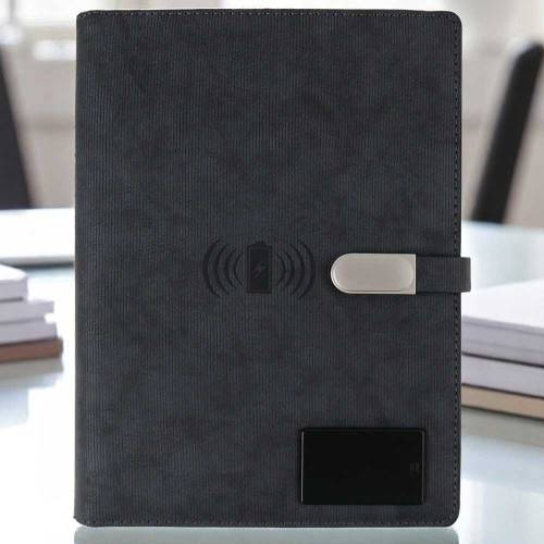 Premium Smart Tech Executive Notebook with Built In Power Bank Manufacturers, Suppliers, Exporters in Mysore