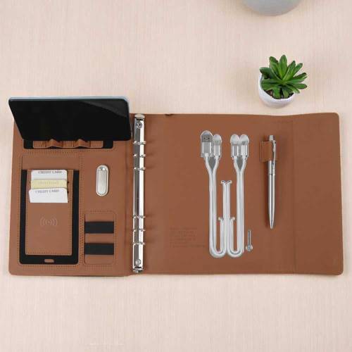 Smart Business Organizer Portfolio with Wireless Charging Zone Manufacturers, Suppliers, Exporters in Agra
