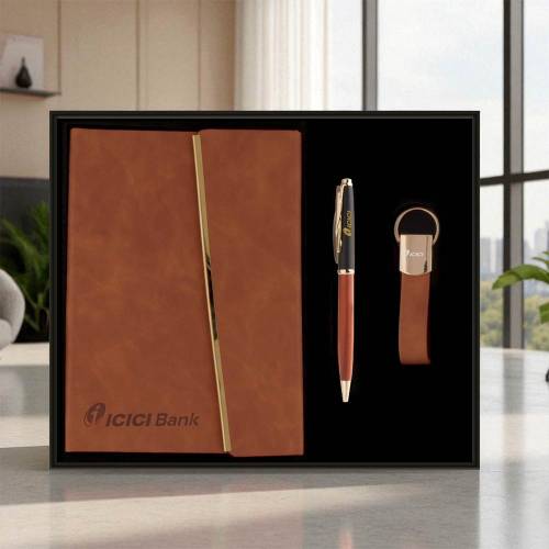 Stylish Executive Notebook Gift Set with Premium Gold Finish Details Manufacturers, Suppliers, Exporters in Mayapuri
